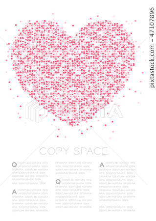 Heart icon Abstract Geometric Square box pixel Heart icon Abstract Geometric Square box pixel 47107896