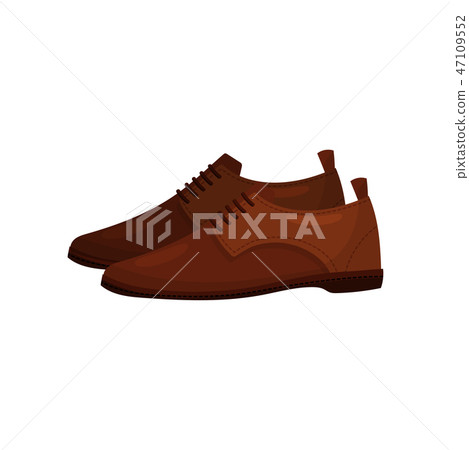 leather shoes vector