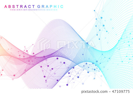 Scientific vector illustration genetic engineering and gene manipulation concept. DNA helix, DNA 47109775