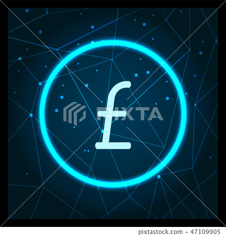 Pound Sterling Great Britain Currency Icon Vector 47109905