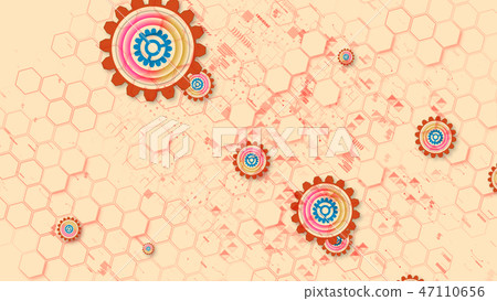 Childish Cyber Security Gear Wheels 47110656