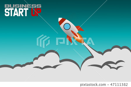 Rocket Ship and business start up - Stock Illustration [47111382] - PIXTA
