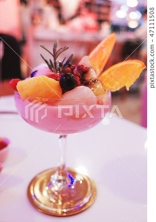 Homemade Fruit Ice Cream sweet pink 47111508