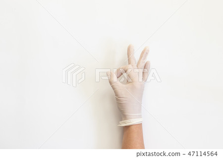 Doctor or Nurse human hand showing gesture 47114564