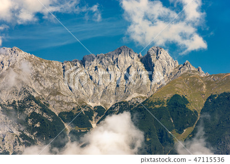 Alps in Austria near Innsbruck at summer Alps in Austria near Innsbruck at summer 47115536