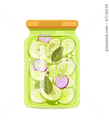 Zucchini with Onion and Seasonings Preserved Food Zucchini with Onion and Seasonings Preserved Food 47116519