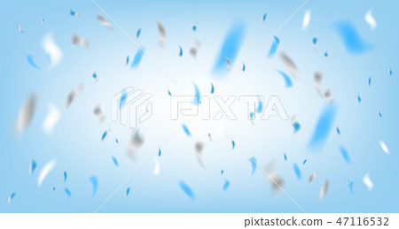 Disco party blue background with foil confetti 47116532