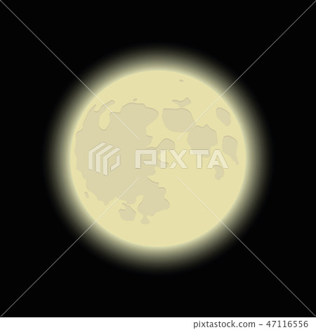 shiny moon on dark background 47116556