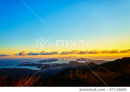 伊勢市_日出從Asakuyama的山頂_沒有1 47116685