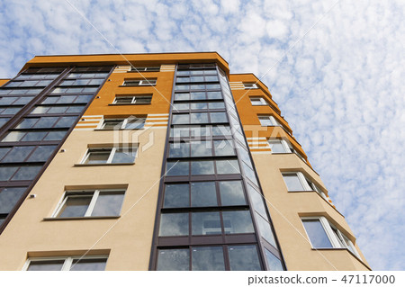 Modern apartment building in sunny day Modern apartment building in sunny day 47117000