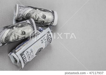American Dollars on grey American Dollars on grey 47117937