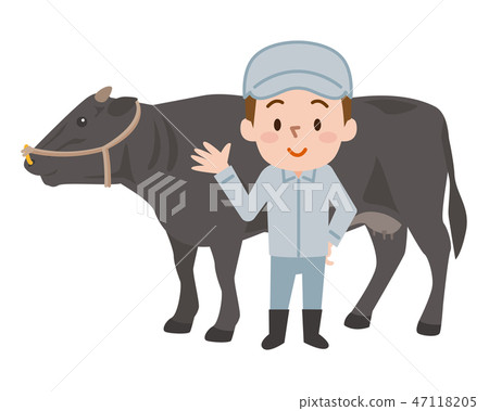 牲畜農民黑毛和牛牛肉 47118205