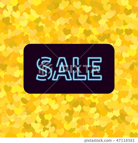 Banner with neon sale Banner with neon sale 47118381