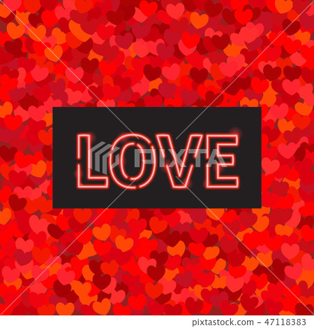 Greeting card with hearts Greeting card with hearts 47118383