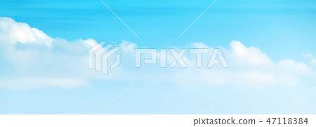 Bright blue sky with white clouds at daytime Bright blue sky with white clouds at daytime 47118384