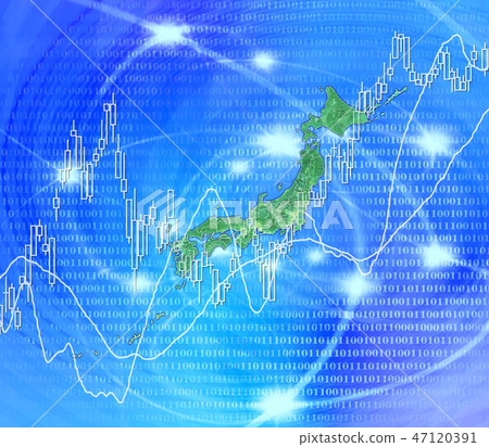 White land map and stock investment in the Japanese archipelago 47120391