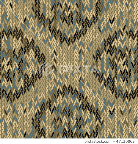 Seamless vector chevron pattern fabric textile 47120862