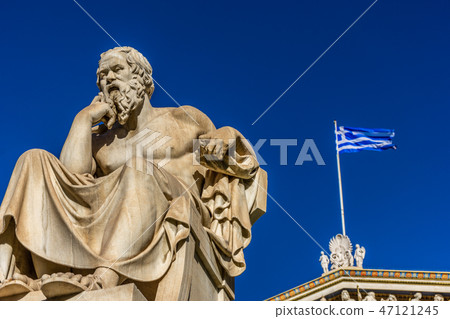 Statue of the Greek philosopher Socrates Statue of the Greek philosopher Socrates 47121245