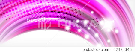 Fluid liquid colors abstract background, colorful geometric background - fluid shapes composition 47121346