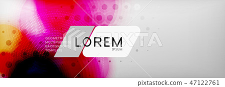 Background abstract - blurred dotted color circle shape, techno bubbles 47122761