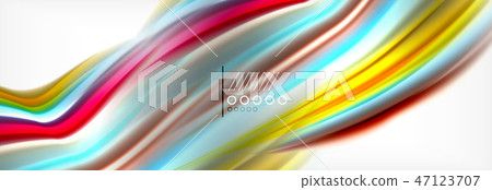 Abstract wave lines liquid fluid rainbow style color stripes background. Artistic illustration for Abstract wave lines liquid fluid rainbow style color stripes background. Artistic illustration for 47123707