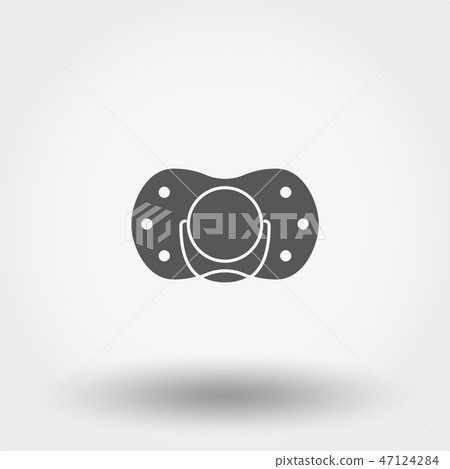 Nipple. Icon. Vector. Silhouette. Flat design style. Nipple. Icon. Vector. Silhouette. Flat design style. 47124284
