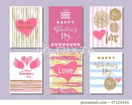 Set Valentine card16 Set Valentine card16 47124328