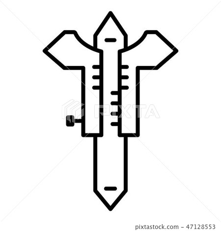 Welder measurement icon, outline style Welder measurement icon, outline style 47128553