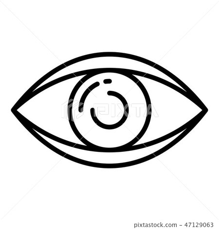 Healthy eye icon, outline style 47129063
