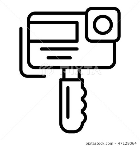 Action camera icon, outline style 47129064