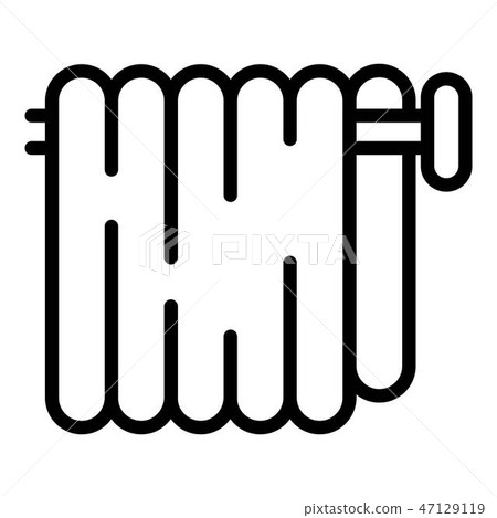 Bathroom towel icon, outline style 47129119