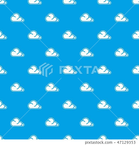 Concept cloud pattern vector seamless blue 47129353