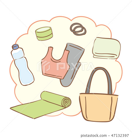 Yoga belongings set 47132397