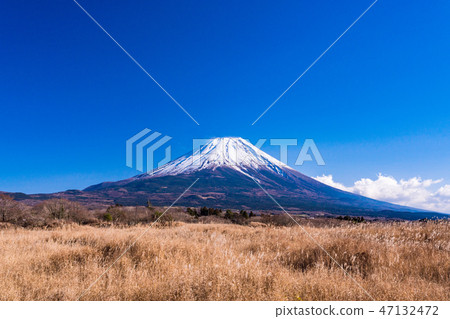 (Shizuoka Prefecture) Mt. Fuji seen from the Asagiri plateau 47132472