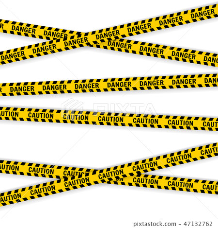 Police Line Set on a white background  47132762