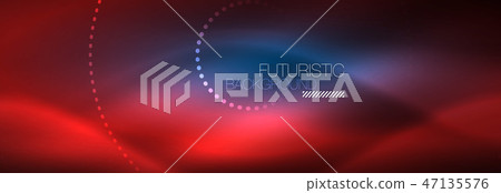 Glowing neon circle line dots, round line design, abstract style on black background. Neon abstract Glowing neon circle line dots, round line design, abstract style on black background. Neon abstract 47135576