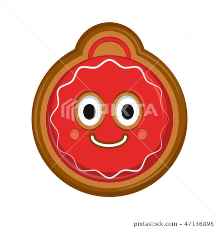 Happy christmas ball gingerbread Happy christmas ball gingerbread 47136898