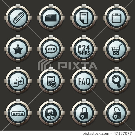 E-commerce interface icons set E-commerce interface icons set 47137077