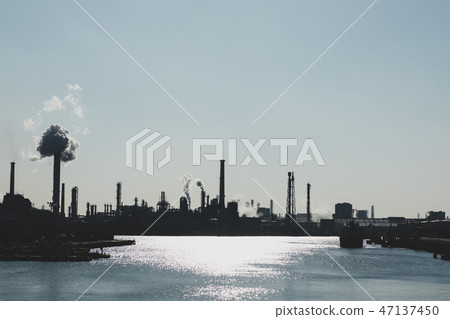 (Kanagawa Prefecture-urban scenery) Kawasaki industrial area scenery 9 (Kanagawa Prefecture-urban scenery) Kawasaki industrial area scenery 9 47137450