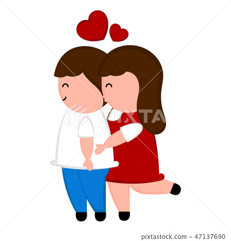 Isolated couple in love 47137690