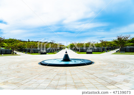 沖繩縣和平紀念公園和平火與和平的基礎 沖繩縣和平紀念公園和平火與和平的基礎 47139073