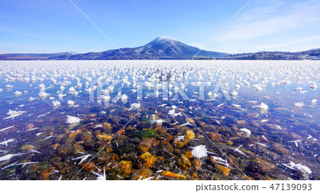 One side frost flower Akan lake 16: 9 47139093