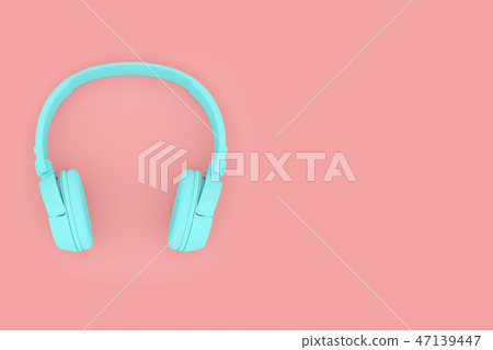 Modern Headphones two tone color. Modern Headphones two tone color. 47139447