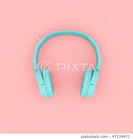 Modern Headphones two tone color. Modern Headphones two tone color. 47139451