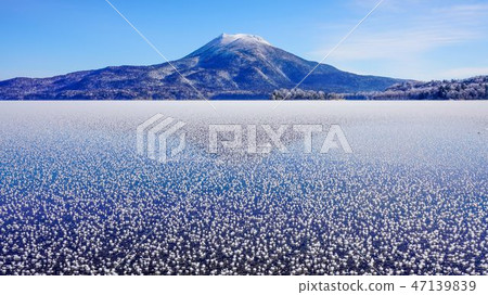 One side frost flower Akan lake 16: 9 One side frost flower Akan lake 16: 9 47139839