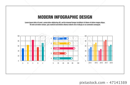 模塊化的信息圖表設計 模塊化的信息圖表設計 47141389