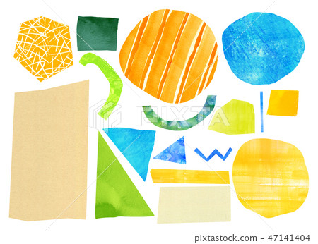 Background material Collage Watercolor texture Background material Collage Watercolor texture 47141404