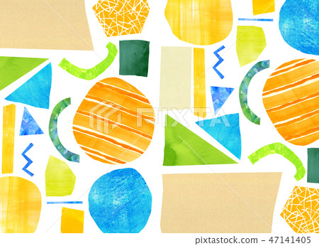 Background material Collage Watercolor texture Background material Collage Watercolor texture 47141405