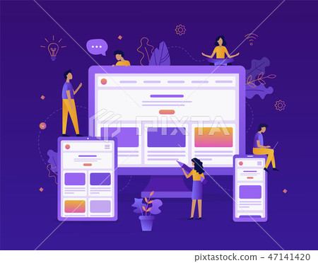 Development of responsive web design 47141420