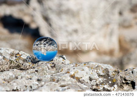 Upside down landscape of Pobiti Kamani, Bulgaria Upside down landscape of Pobiti Kamani, Bulgaria 47143070